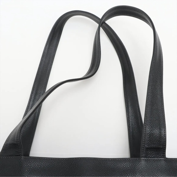 CHANEL CC JUMBO XL LOGO CAVIAR SHOPPER TOTE BAG EUC - Picture 11 of 14